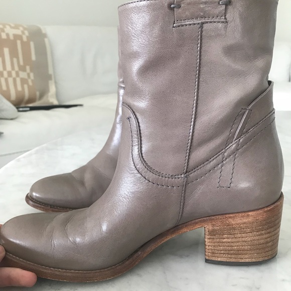 Alberto Fermani Grey Leather Boots— Barely Worn! - Picture 5 of 8